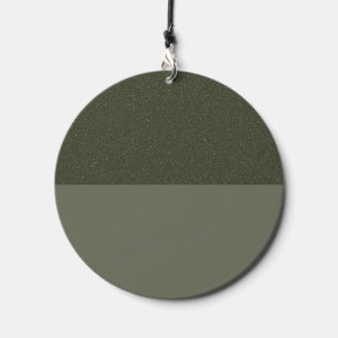 Horizontal Split Moss Green Wind Chime – Customize