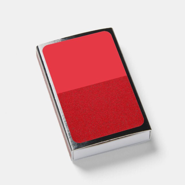 Horizontal Split Tomato Red Matchbox – Customize Matchboxes (Front Closed)