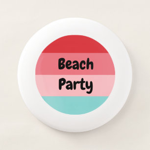 Horizontal Striped Funny Beach Party Wham-O Frisbee