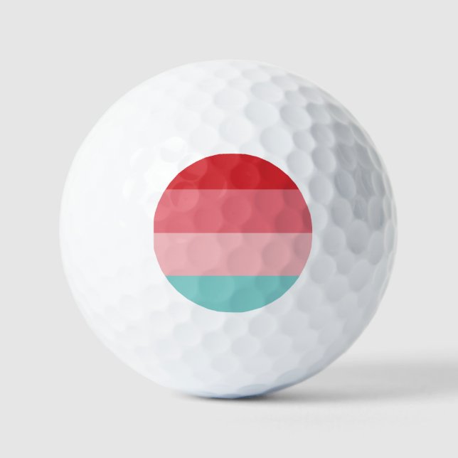 Horizontal Striped Golf Balls (Front)