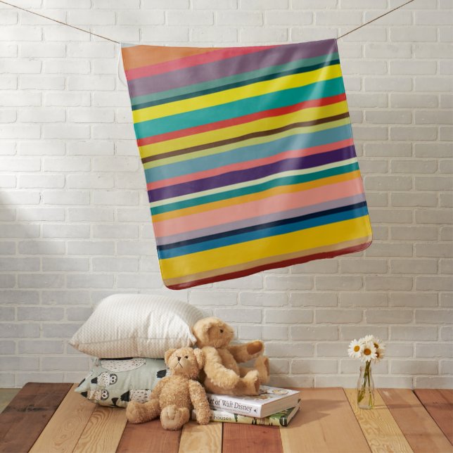 Horizontal Stripes  Baby Blanket (In Situ)