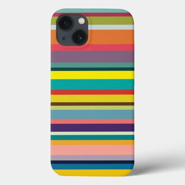 Horizontal Stripes Case-Mate iPhone Case (Back)