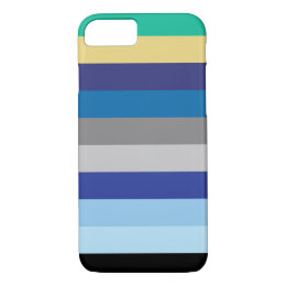 Horizontal Stripes In Winter Colors iPhone 8/7 Case