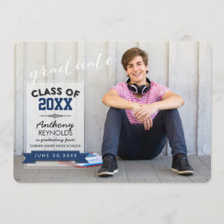 Horizontal Typography | Graduation Announcement