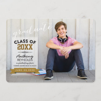 Horizontal Typography | Graduation Announcement