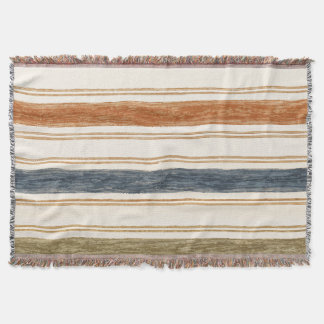 horizontal watercolour stripe blanket
