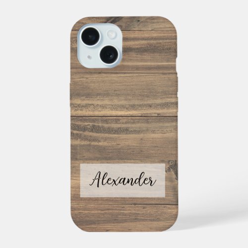 Horizontal Wood Grain Lines Phone Case 