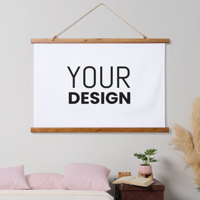 Horizontal Wood Wall Tapestry (Bedroom)