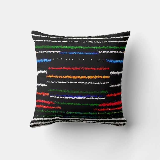Horizontalis 4 throw pillow (Back)