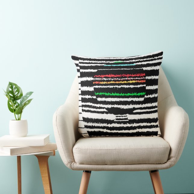 Horizontalis IV Throw Pillow (Chair)