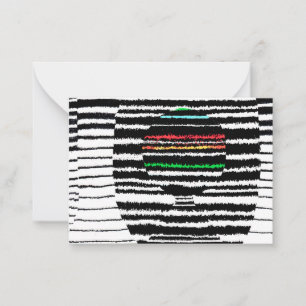 Horizontalis V Note Card