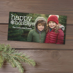 Horiztonal or Panoramic Photo with Christmas Holiday Card