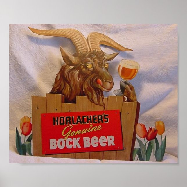 Horlacher's Genuine Bock Beer Poster (Front)