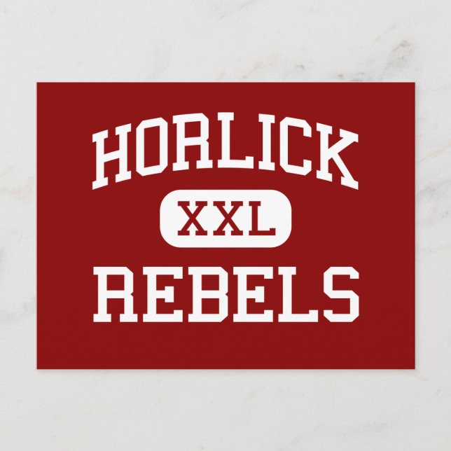 Horlick - Rebels - High School - Racine Wisconsin Postcard (Front)
