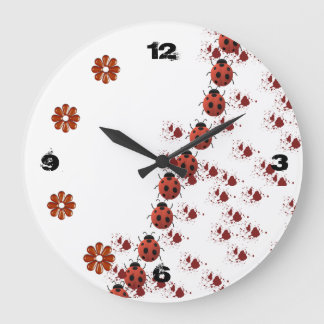 horloge coccinelle large clock