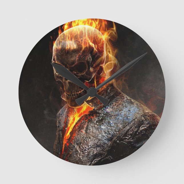 horloge ghost riders round clock (Front)