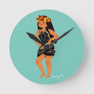 Horloge Jeanne's Pareu Round Clock