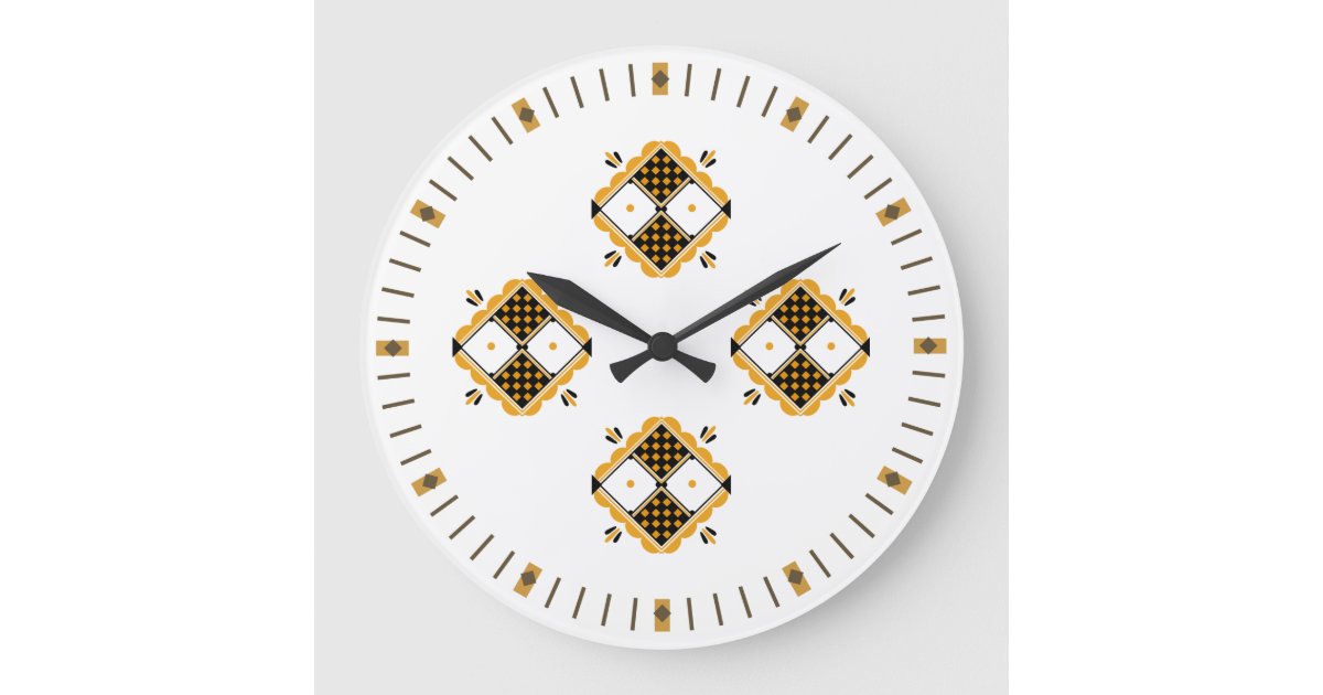 Horloge motifs kabyle large clock