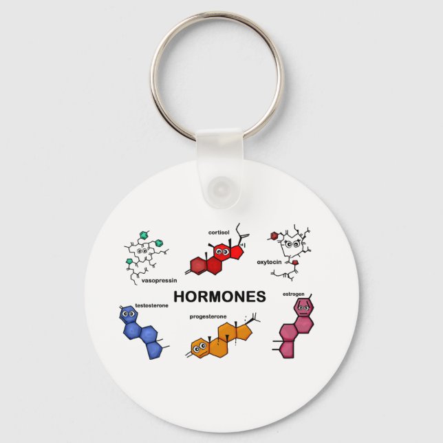 Hormones Keychain (Front)