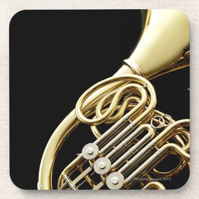 Horn Beverage Coaster (Front)