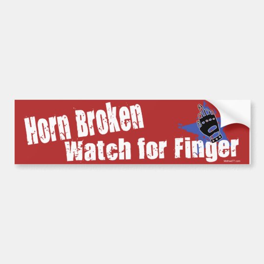 Horn Broken Bumper Sticker