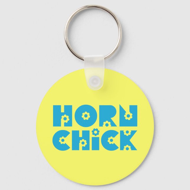 Horn Chick Keychain (Front)