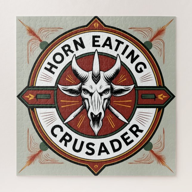 Horn Eating Crusader Puzzle (Vertical)