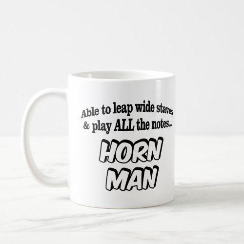 Horn Man _ Music Superhero Coffee Mug
