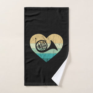 Horn Player Loves Horn French Horn Hand Towel