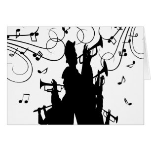 Horn Section Trumpet Jazz Music Cards