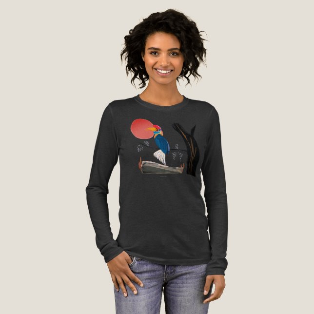 Hornbill by moonlight T-Shirt Tri-Blend Shirt (Full Front)