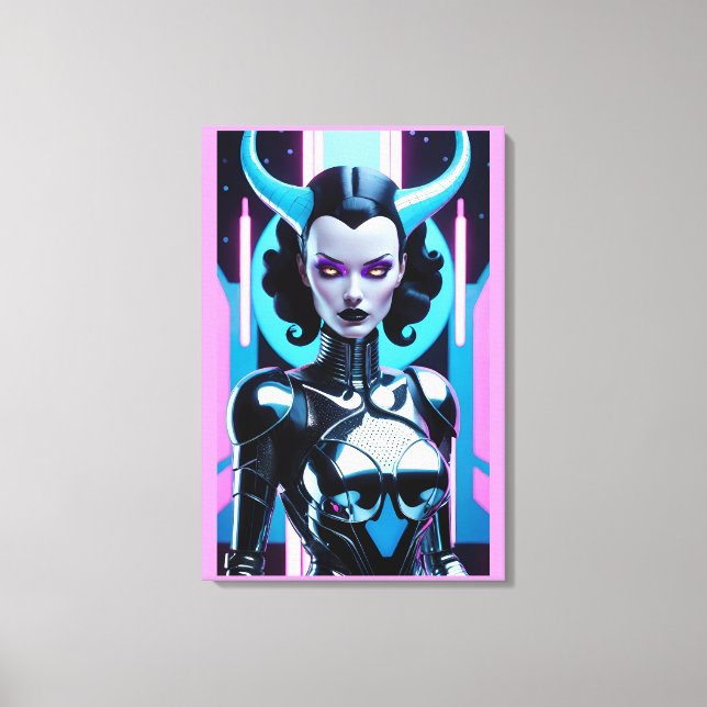 Horned Dilemma of Her Desires Canvas Print (Front)