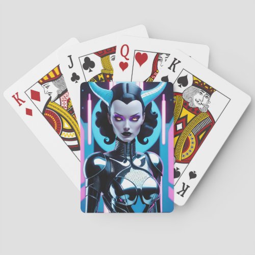 Horned Dilemma of Her Desires Poker Cards