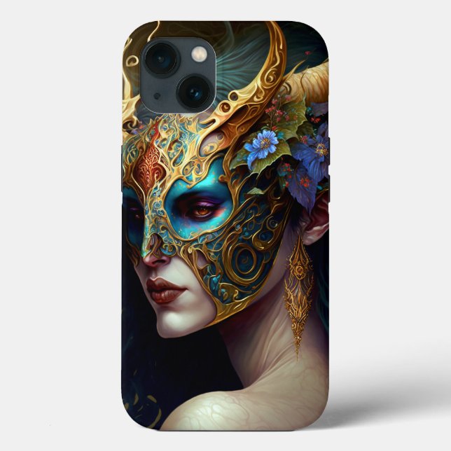 Horned Elf Woman Fantasy Art Case-Mate iPhone Case (Back)