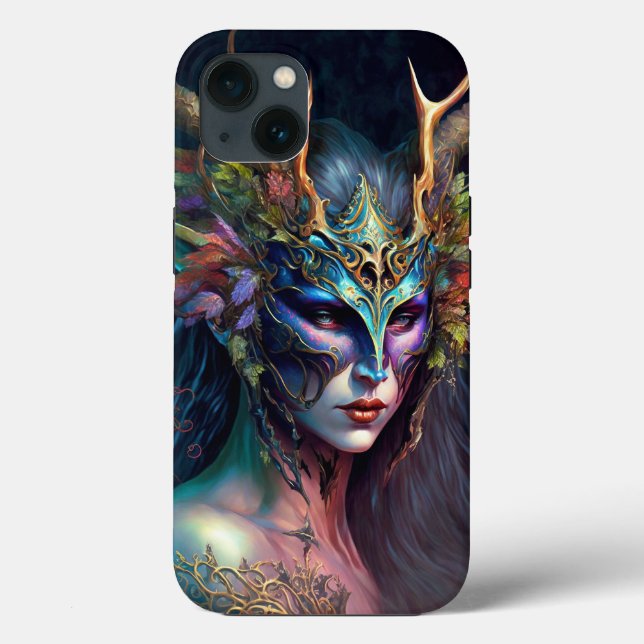 Horned Elf Woman Fantasy Art Case-Mate iPhone Case (Back)