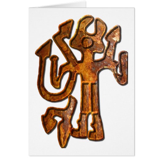 Horned figure rust cards (Front)