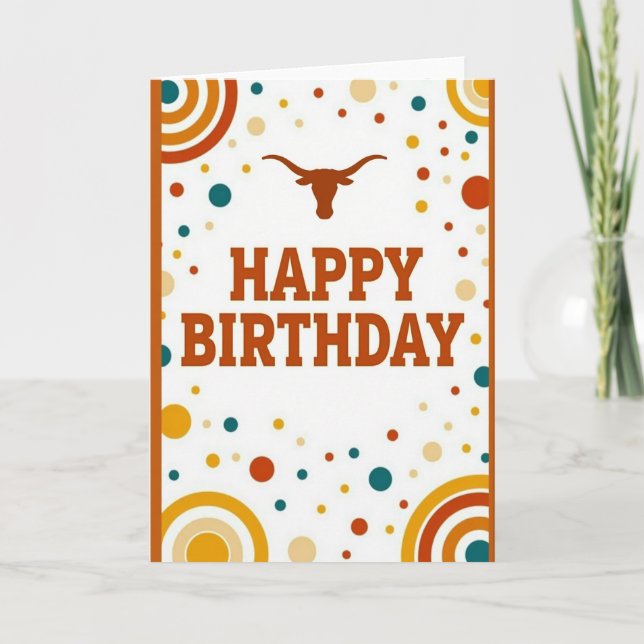 Horned Head Birthday Card (Front)