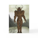Horned Minotaur  Note Card