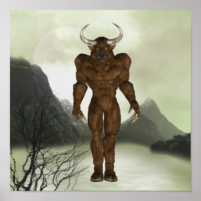 Horned Minotaur Poster (Front)