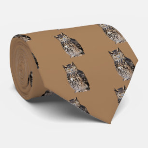 Horned owl tie