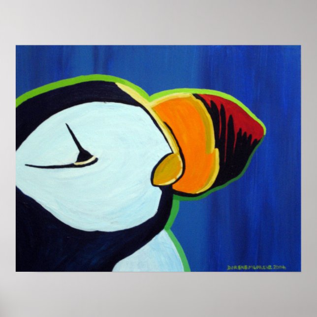 Horned Puffin Poster (Front)