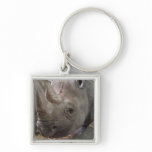 Horned Rhino  Keychain