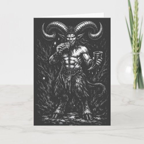 Horned Winter Satyr — by BurnsInHell Card