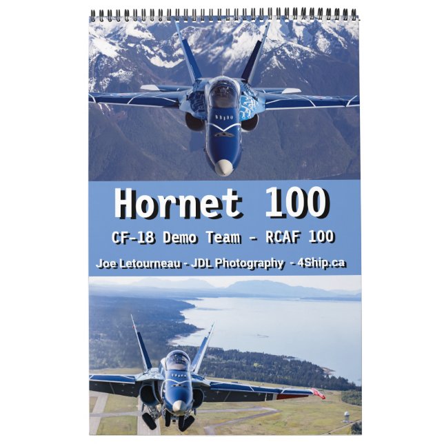 Hornet 100 - RCAF CF-18 Demo Team Calendar (Cover)