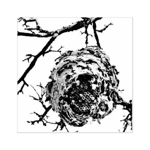 Hornet Nest Rubber Stamp