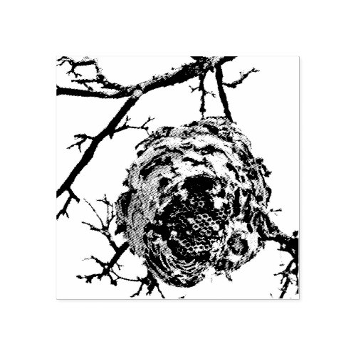 Hornet Nest Rubber Stamp