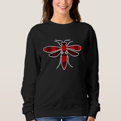 Hornet Red Buffalo Plaid Insect Wasp Matching Pj F Sweatshirt