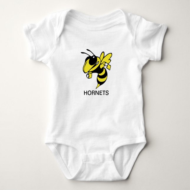HORNETS Baby Jersey Bodysuit (Front)