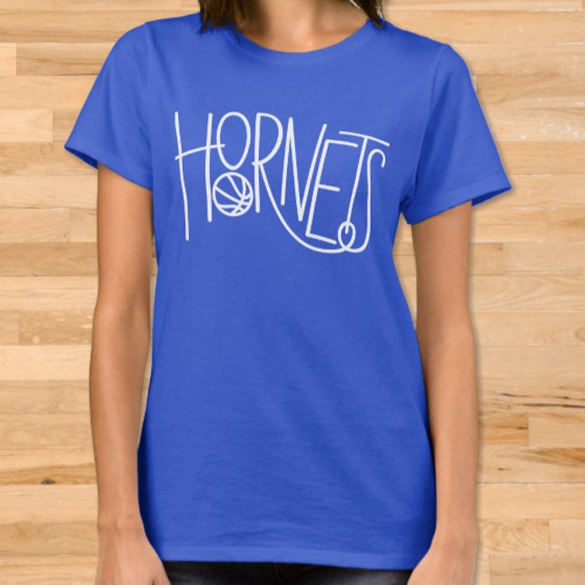 Hornets Basketball Youth Team Rec League Mom Blue T-Shirt (Creator Uploaded)