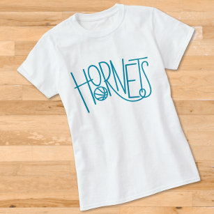 Hornets Basketball Youth Team Rec League Mom T-Shirt